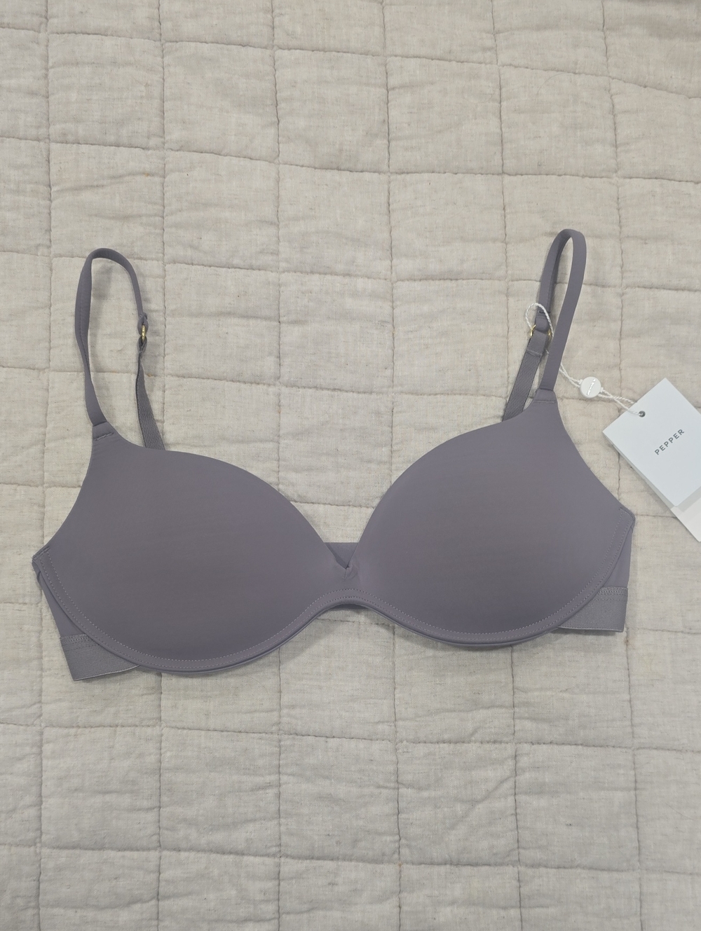 Pepper Zero G Wirefree Lift Up Bra Seamless Molded T-Shirt Bra — Peppercorn